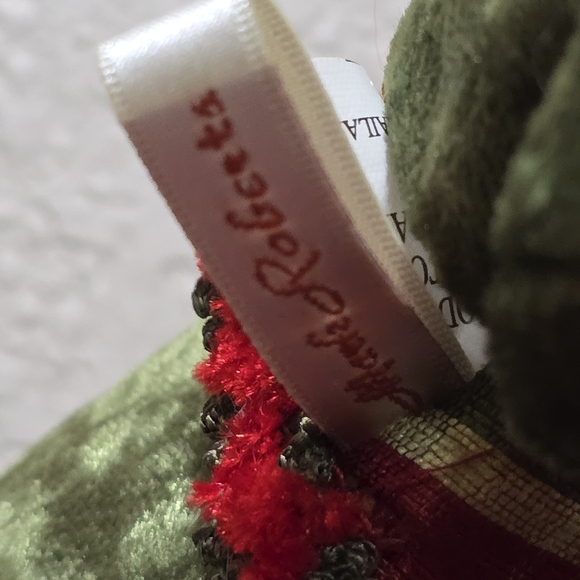 Rare Vintage Mark Roberts Deer Reindeer Stocking 55" Christmas Decor Round Top, - Picture 14 of 14